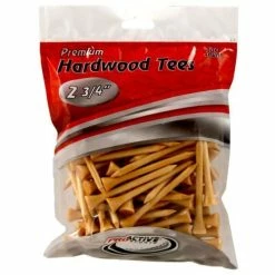 ProActive Premium Sports Hardwood Golf Tees 2.75" -Golf Accessories Shop 2.75 Natural 100