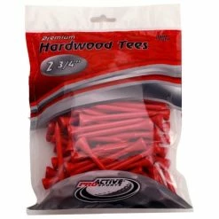 ProActive Premium Sports Hardwood Golf Tees 2.75" -Golf Accessories Shop 2.75 Red 100