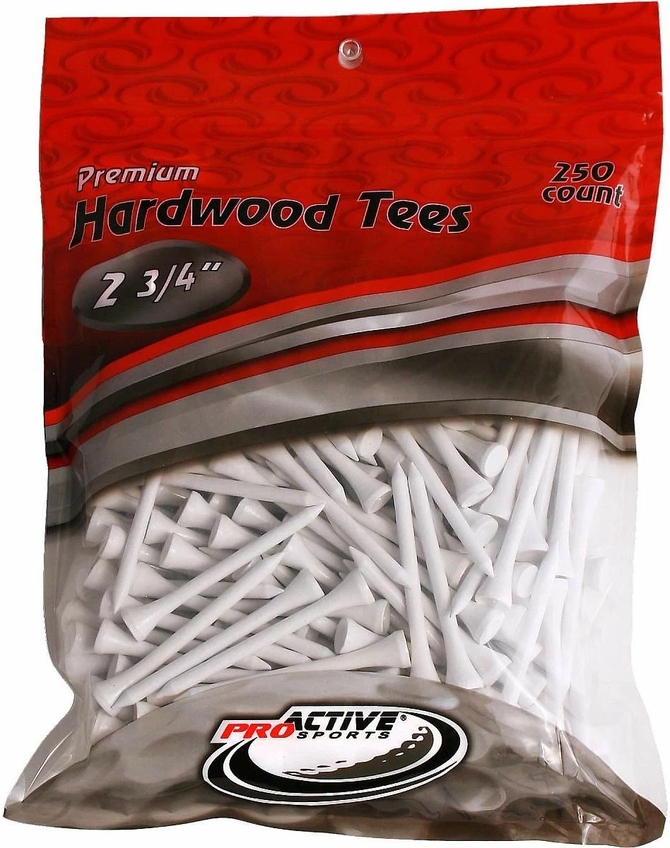 CaddiesShack ProActive Premium Sports Hardwood Golf Tees 2.75" 250 Count 2 CaddiesShack ProActive Premium Sports Hardwood Golf Tees 2.75" 250 Count - Image 2