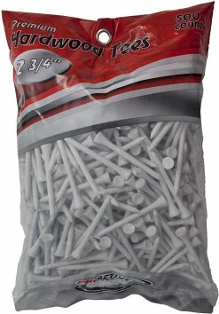 CaddiesShack ProActive Premium Sports Hardwood Golf Tees 2.75" 500 Count 5 CaddiesShack ProActive Premium Sports Hardwood Golf Tees 2.75" 500 Count -Golf Accessories Shop 2.75 White 500