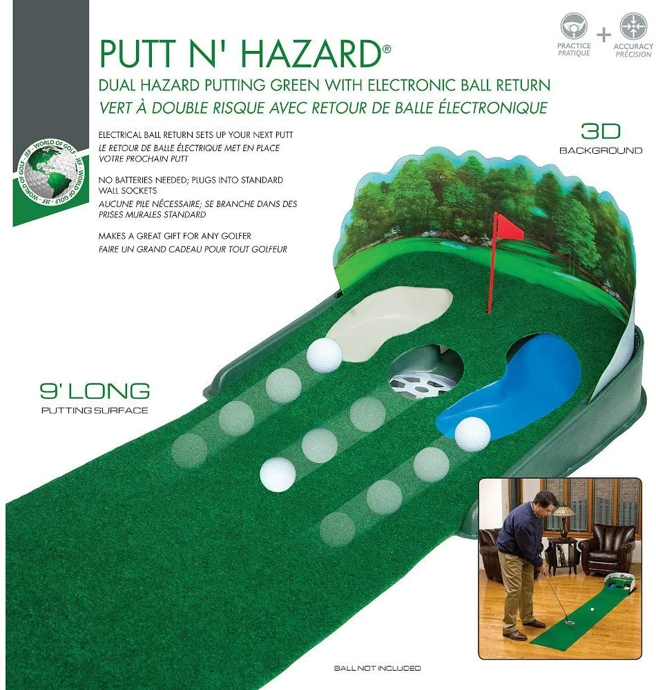 J&M Putt N' Hazard 9' Putting Mat 2 J&M Putt N' Hazard 9' Putting Mat - Image 2