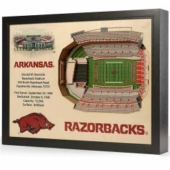 CaddiesShack YouTheFan! NCAA 25-Layer StadiumView Wall Art
