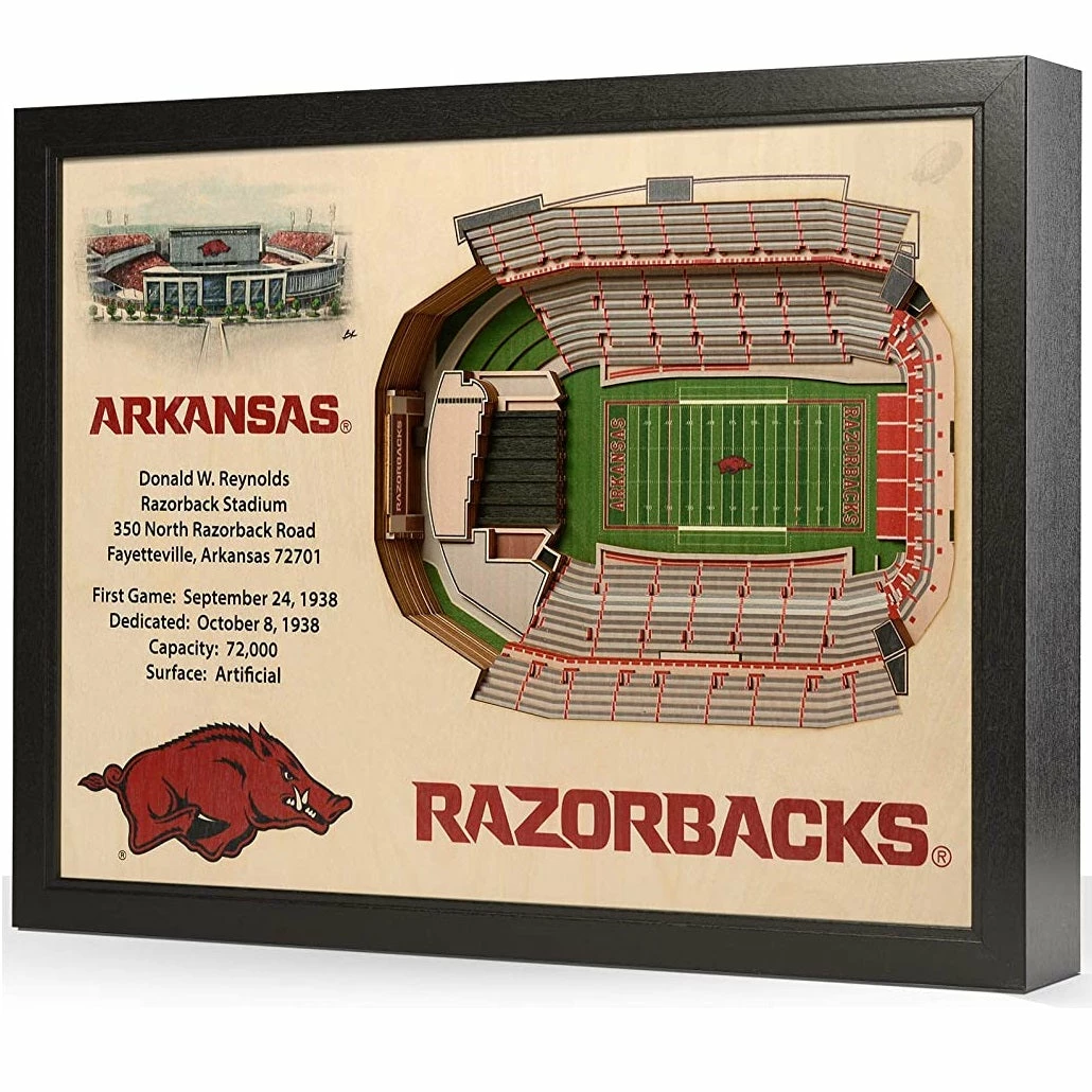 CaddiesShack YouTheFan! NCAA 25-Layer StadiumView Wall Art 1 CaddiesShack YouTheFan! NCAA 25-Layer StadiumView Wall Art