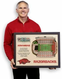 CaddiesShack YouTheFan! NCAA 25-Layer StadiumView Wall Art 8 CaddiesShack YouTheFan! NCAA 25-Layer StadiumView Wall Art -Golf Accessories Shop ArkansasRazorbacks3