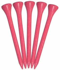 CaddiesShack Pride Sports Wood Golf Tees 2.75 X 100 Count -Golf Accessories Shop Classic Wood Tee 2.75 100 count Citrus Pink
