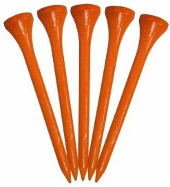 CaddiesShack Pride Sports Wood Golf Tees 2.75 X 100 Count -Golf Accessories Shop Classic Wood Tee 2.75 100 count Orange