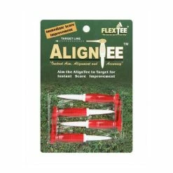 Hireko FlexTee AlignTee Flexible Golf Tees (4 Pack)