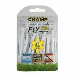 CaddiesShack Champ Fly Tees 2.75" Plastic Golf Tees -Golf Accessories Shop Flytee 2.75 white