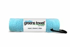 Golf Max Clip Wipes Microfiber Golf Greens Towel -Golf Accessories Shop Greens Towels Caibbean Blue