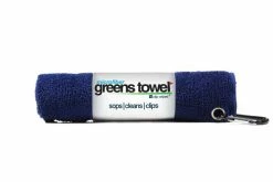 Golf Max Clip Wipes Microfiber Golf Greens Towel -Golf Accessories Shop Greens Towels Navy Blue