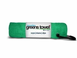 Golf Max Clip Wipes Microfiber Golf Greens Towel -Golf Accessories Shop Greens Towels Shamrock Green