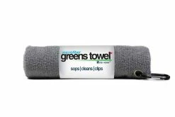 Golf Max Clip Wipes Microfiber Golf Greens Towel -Golf Accessories Shop Greens Towels Sterling Silver