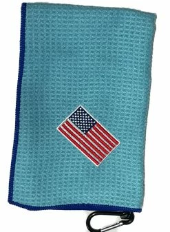 Joseph Elliott USA Embroidered Flag 18" X 18" Micro Fiber Towels -Golf Accessories Shop JE14 scaled