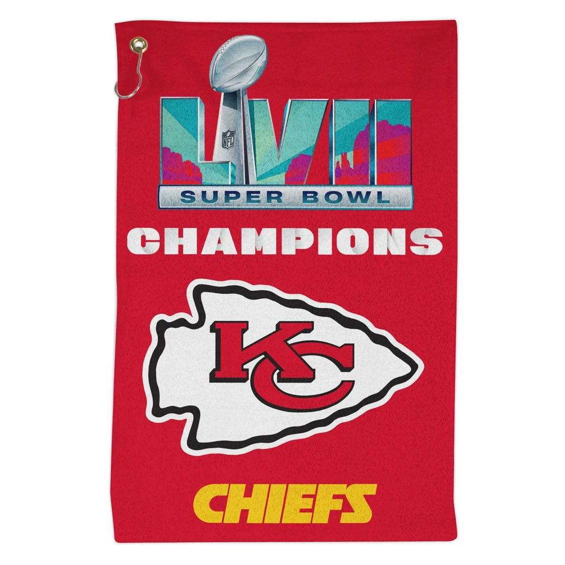 WinCraft Kansas City Chiefs Super Bowl Champions Golf Towel 1 WinCraft Kansas City Chiefs Super Bowl Champions Golf Towel