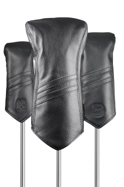 Sun Mountain Golf Leather Head Covers -Golf Accessories Shop LeatherHeadcoversBlack Stripe