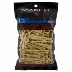 Golf Works Maxfli 3.25" Golf Tees -Golf Accessories Shop MaxfliTees 3.25 200NaturalWood