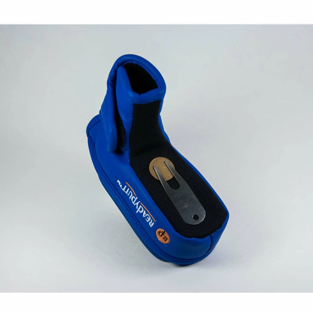 ReadyPutt Blade Mid-Mallet Putter Head Cover With Ball Cleaner - Royal Blue 2 ReadyPutt Blade Mid-Mallet Putter Head Cover With Ball Cleaner - Royal Blue - Image 2