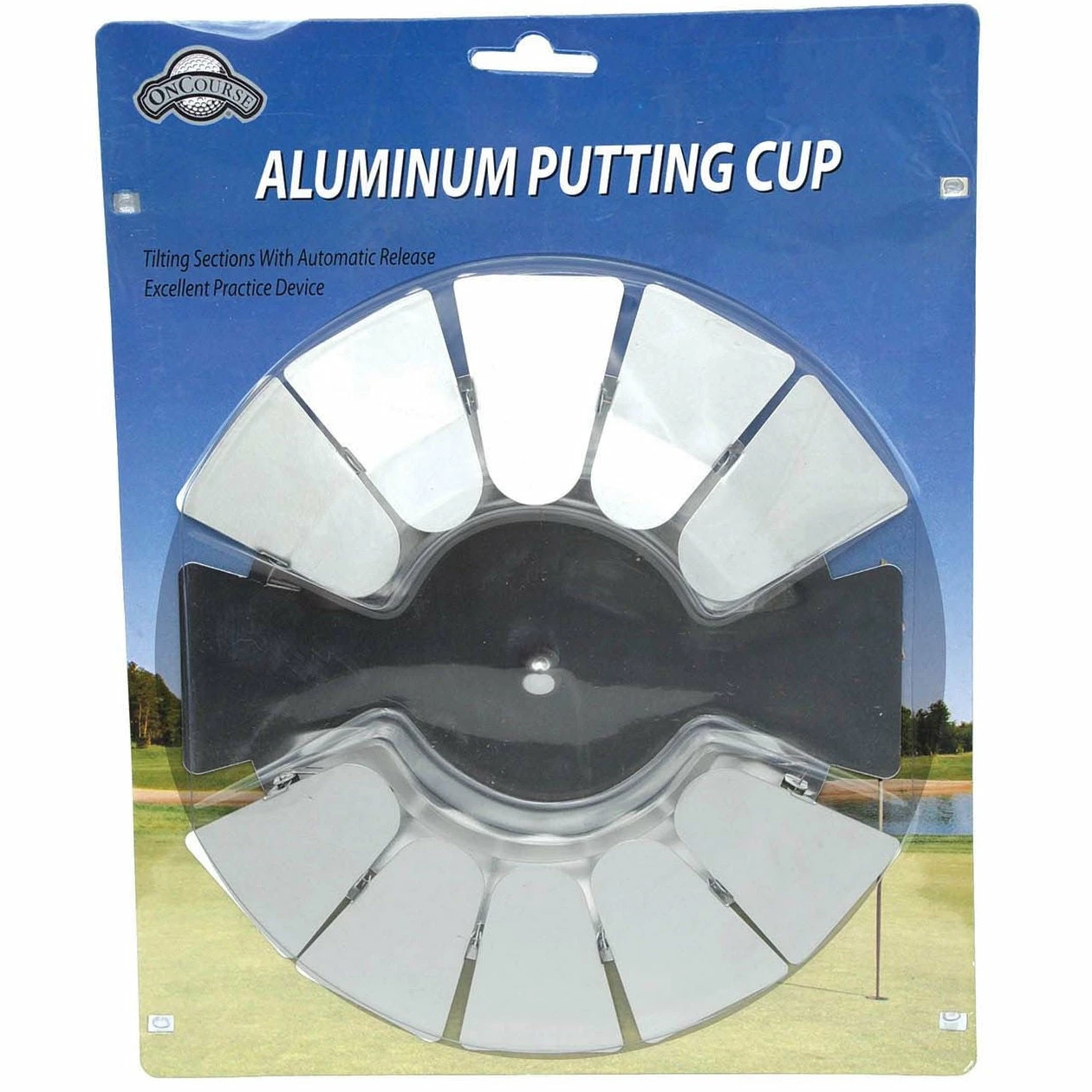 J&M OnCourse Golf Aluminum Putting Cup Disk 1 J&M OnCourse Golf Aluminum Putting Cup Disk