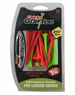 J&M Pride Performance Matte Finish Golf Tees -Golf Accessories Shop Pride Performance Matte 234 Mix 30ct 87993