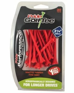 J&M Pride Performance Matte Finish Golf Tees -Golf Accessories Shop Pride Performance Matte 314 Red 30ct 88001