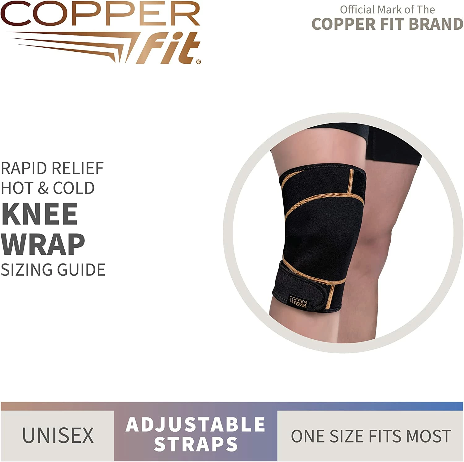 Proactive Copper Fit Rapid Relief Knee Wrap 4 Proactive Copper Fit Rapid Relief Knee Wrap - Image 4
