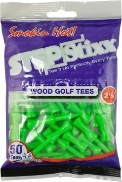 CaddiesShack STEPStixx Golf Tees - 2.125" 8 CaddiesShack STEPStixx Golf Tees - 2.125" -Golf Accessories Shop STEPStixx 2.125 Green