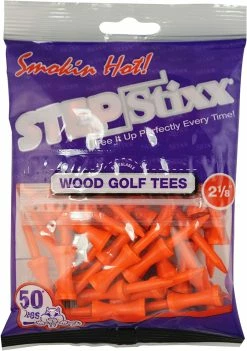 CaddiesShack STEPStixx Golf Tees - 2.125" 9 CaddiesShack STEPStixx Golf Tees - 2.125" -Golf Accessories Shop STEPStixx 2.125 Orange