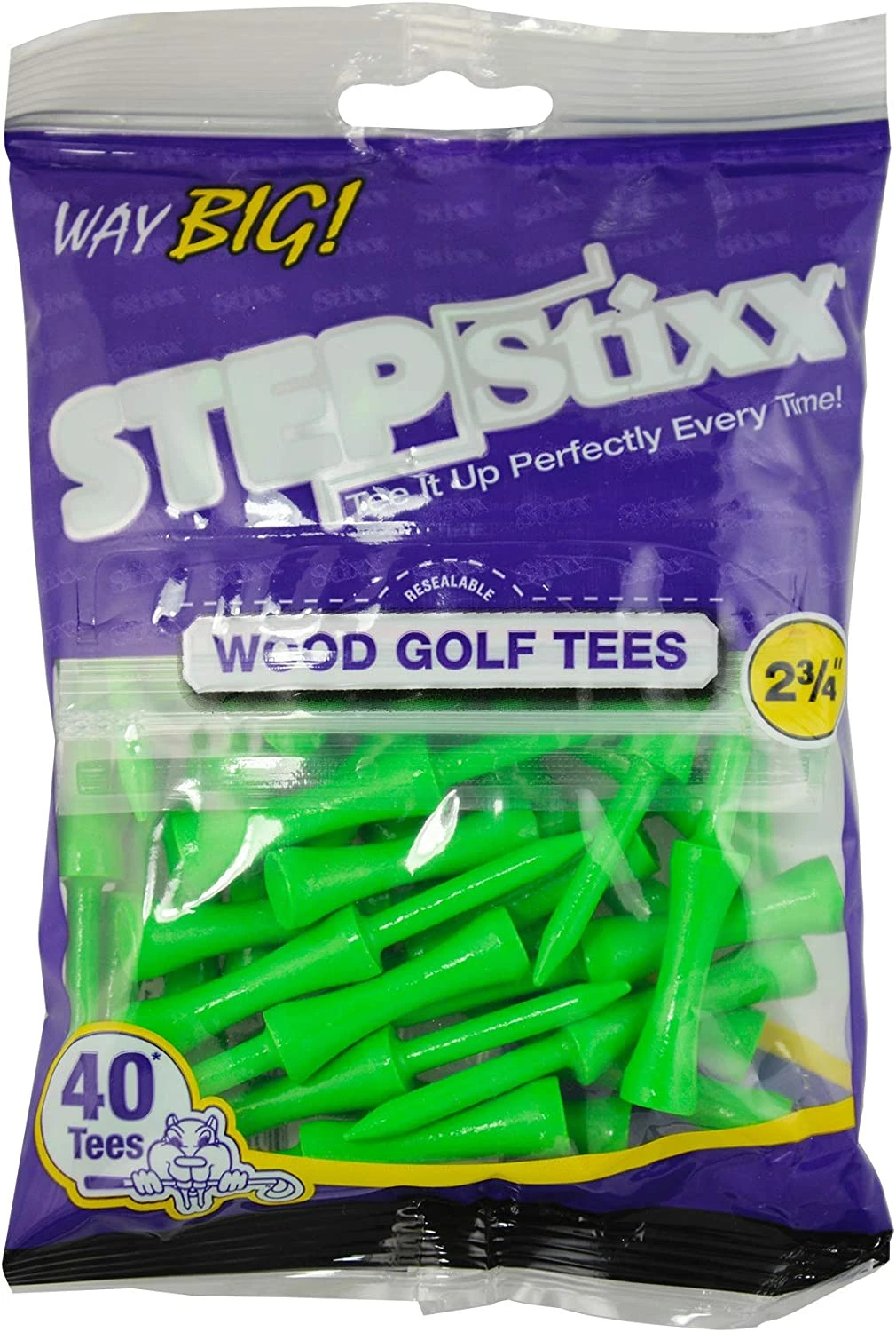 CaddiesShack STEPStixx Golf Tees - 2.75" 2 CaddiesShack STEPStixx Golf Tees - 2.75" - Image 2