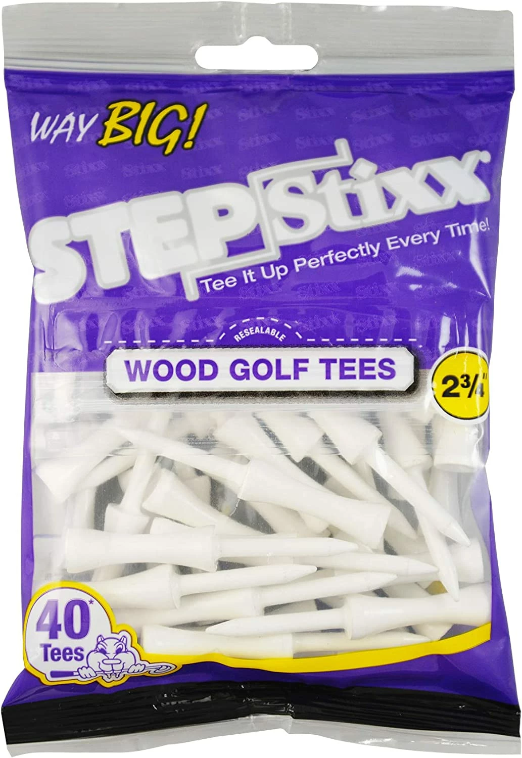 CaddiesShack STEPStixx Golf Tees - 2.75" 5 CaddiesShack STEPStixx Golf Tees - 2.75" - Image 5