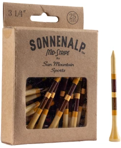 Sun Mountain Sonnenalp Mid-Stripe Golf Tees -Golf Accessories Shop Sonnenalp TeesCabin
