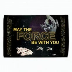 Hornung's Star Wars Fan Towels 16" X 25" -Golf Accessories Shop Star Wars Fan towel 16x25 May the Forece Be With You