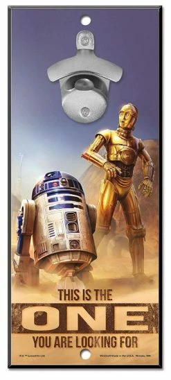 WinCraft Star Wars Bottle Opener 13" X 5" Wooden Signs 7 WinCraft Star Wars Bottle Opener 13" X 5" Wooden Signs -Golf Accessories Shop Star Wars bottle opener R2D2 ONE