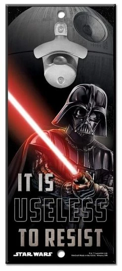 WinCraft Star Wars Bottle Opener 13" X 5" Wooden Signs 6 WinCraft Star Wars Bottle Opener 13" X 5" Wooden Signs -Golf Accessories Shop Star Wars bottle opener Vader Episode 4