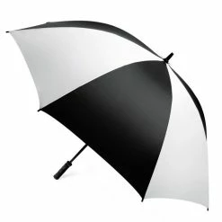Hireko 62 Inch Deluxe Golf Umbrella Black/White