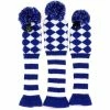 HNM Golf Volf Golf Knit Blue White Diamond Headcover Set