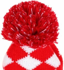 HNM Golf Volf Golf Knit Red White Diamond Headcover Set 6 HNM Golf Volf Golf Knit Red White Diamond Headcover Set -Golf Accessories Shop VolfGolfHeadcovers KnitRedSet2