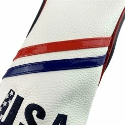HNM Golf Volf Golf Red White Blue Leather USA Headcovers -Golf Accessories Shop VolfGolfHeadcovers USAFairway1