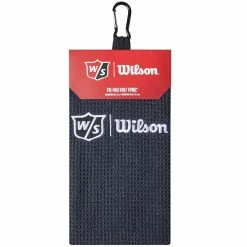 Wilson Staff Microfiber Trifold Golf Towel 16" X 21" Black