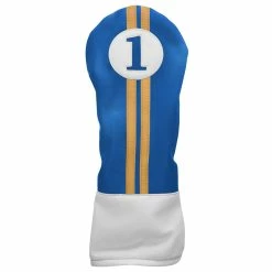 CaddiesShack Sahara Retro Vintage Driver Headcovers -Golf Accessories Shop drv hc royal yellow