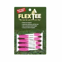 Hireko FlexTee Flexible Golf Tees - 8 Pack - Multi Heights -Golf Accessories Shop flex tees pink ladies
