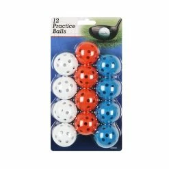Hireko Intech Golf Practice Balls With Holes (12 Pack) -Golf Accessories Shop i99020