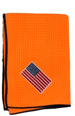 Joseph Elliott USA Embroidered Flag 18" X 18" Micro Fiber Towels -Golf Accessories Shop je5