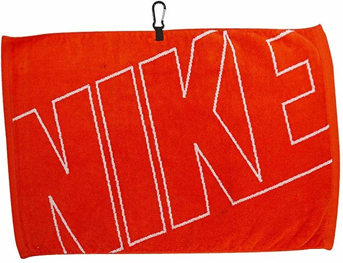Hireko Nike Golf 16" X 24" Jacquard Towel - Orange/White 1 Hireko Nike Golf 16" X 24" Jacquard Towel - Orange/White