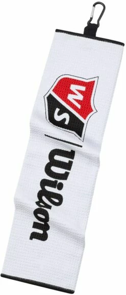 Wilson Staff Tri-Fold Waffle Golf Towel - White - 16" X 21" -Golf Accessories Shop 61cYjCGJd2L. AC SL1500