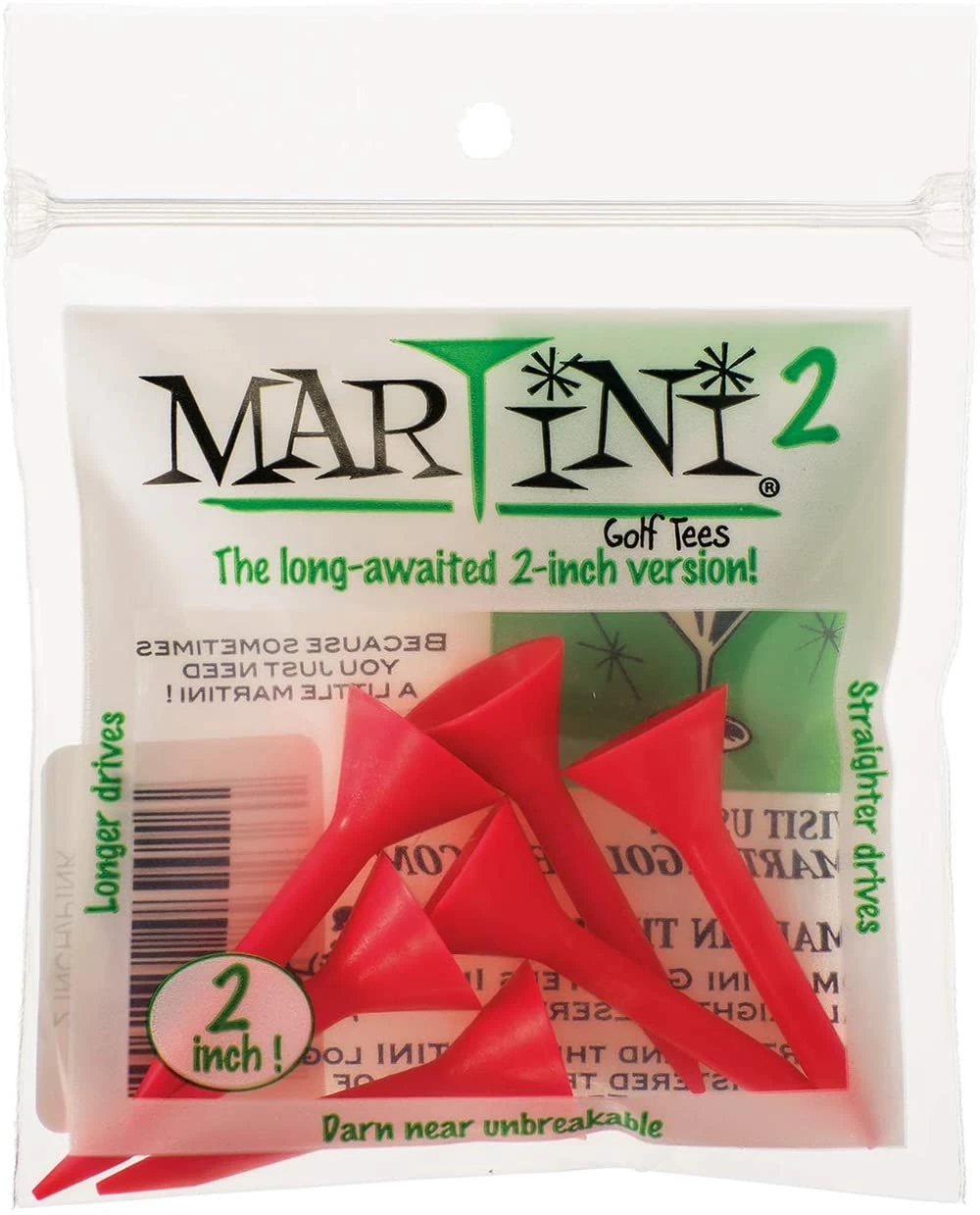 Martini Tees - 2" - 6 Pack 2 Martini Tees - 2" - 6 Pack - Image 2