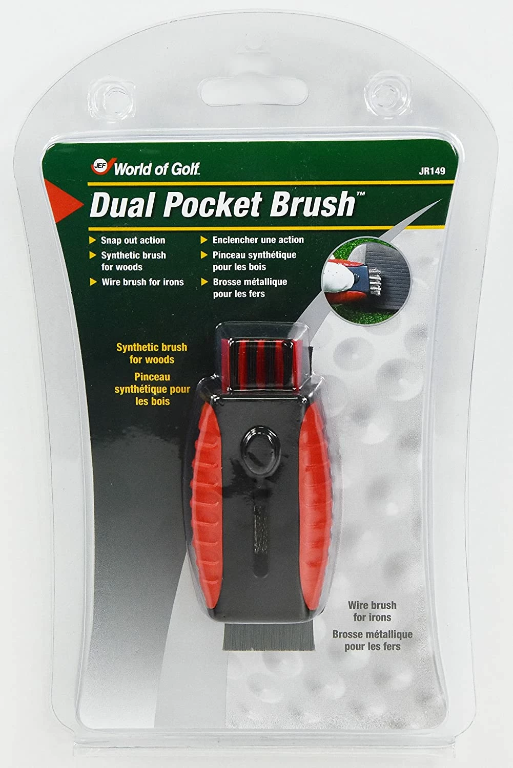 Dual Pocket Brush - Jef World Of Golf 1 Dual Pocket Brush - Jef World Of Golf