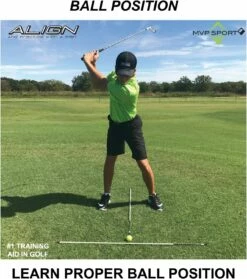 MVP Sport Golf Alignment Sticks 2-Pack -Golf Accessories Shop AlignmentRods Red 5