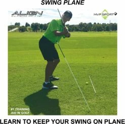 MVP Sport Golf Alignment Sticks 2-Pack -Golf Accessories Shop AlignmentRods Red 7