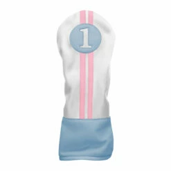 Sahara Retro Vintage Driver Headcovers -Golf Accessories Shop Blue White Pink Driver