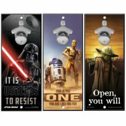 WinCraft Star Wars Bottle Opener 13" X 5" Wooden Signs